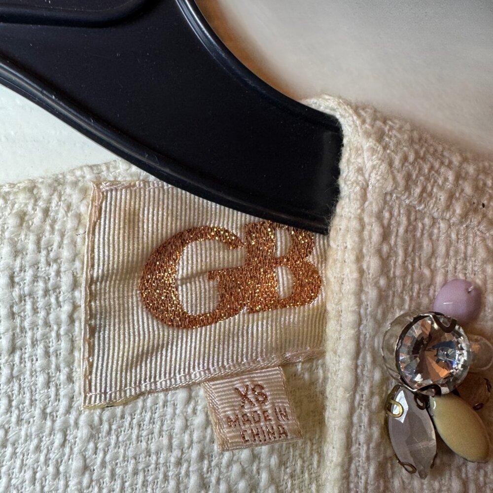 Gorgeous GB Beaded Fit & Flare Dress - Ivory XS - Picture 6 of 6